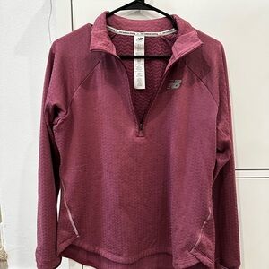 New Balance Purple Quarter-Zip Pullover